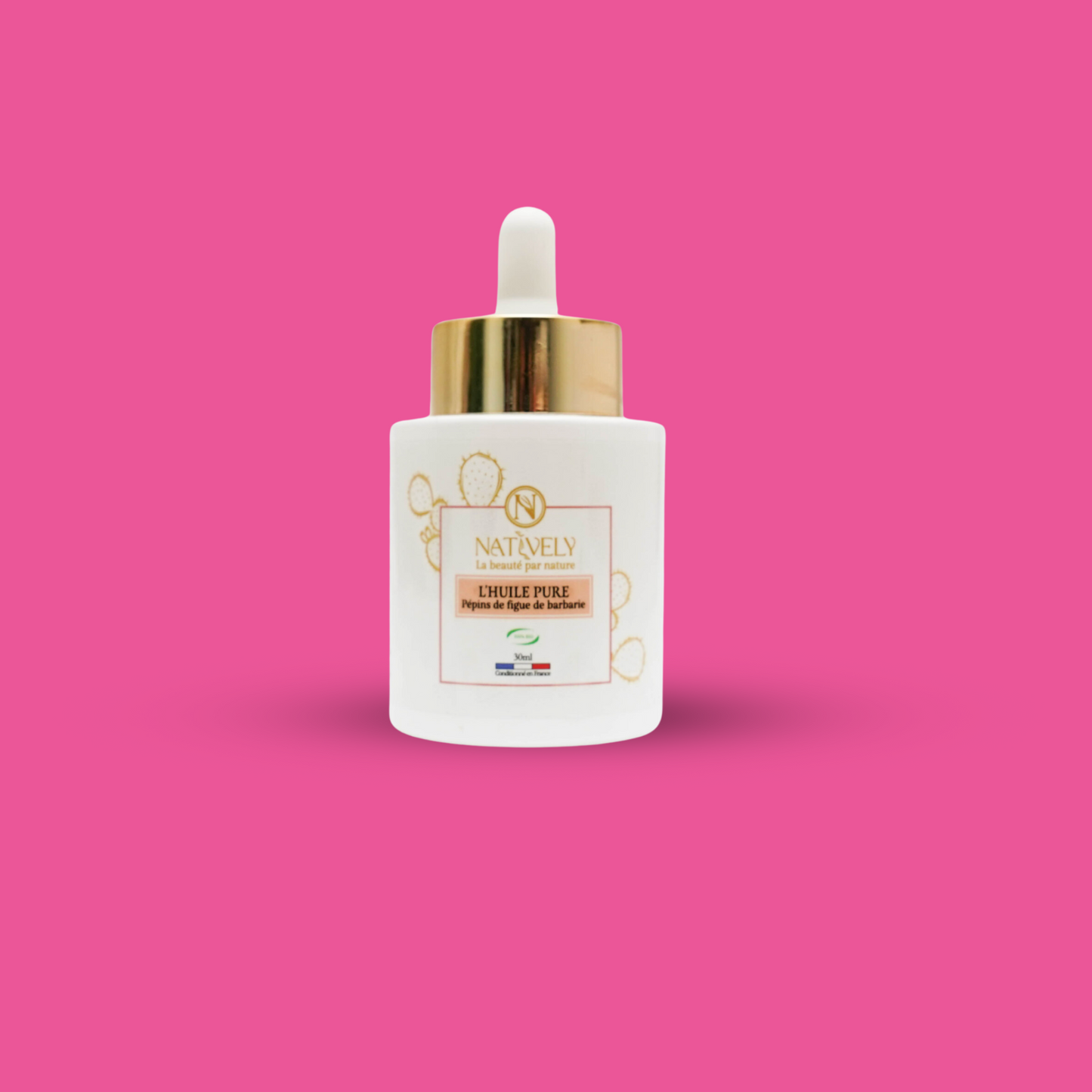 HUILE PURE : PÉPINS DE FIGUE DE BARBARIE BIOLOGIQUE, 30ML