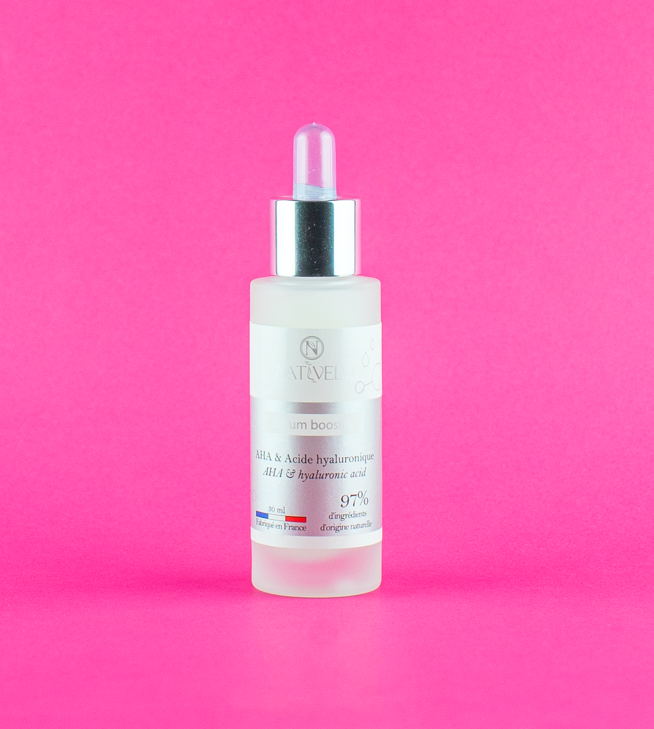 Sérum Illuminateur Anti-Tache & Rides AHA + Acide Hyaluronique, 30ml