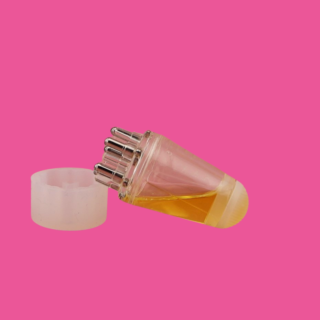 Flacon Applicateur d'Huile Capillaire avec Masseur de Cuir Chevelu – Soin Précis et Stimulant